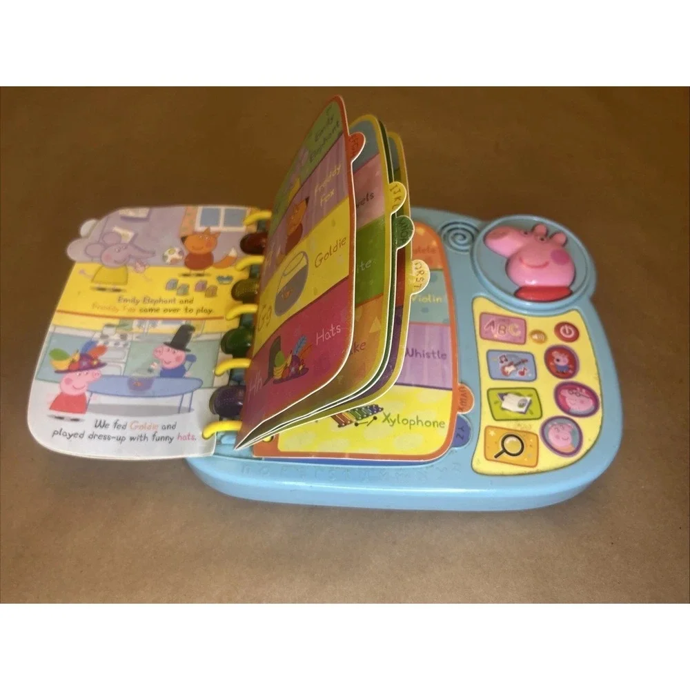 VTech Peppa Pig Learn and Discover Book Electronic Talking Light Up Toy